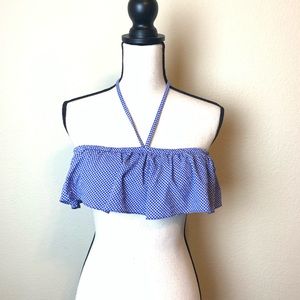 J. Crew gingham bikini top